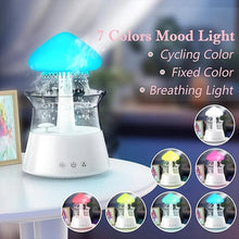 Load image into Gallery viewer, Rain Cloud Humidifier Diffuser with Aromatherapy &amp; Soothing Rain Sounds | LED Night Light
