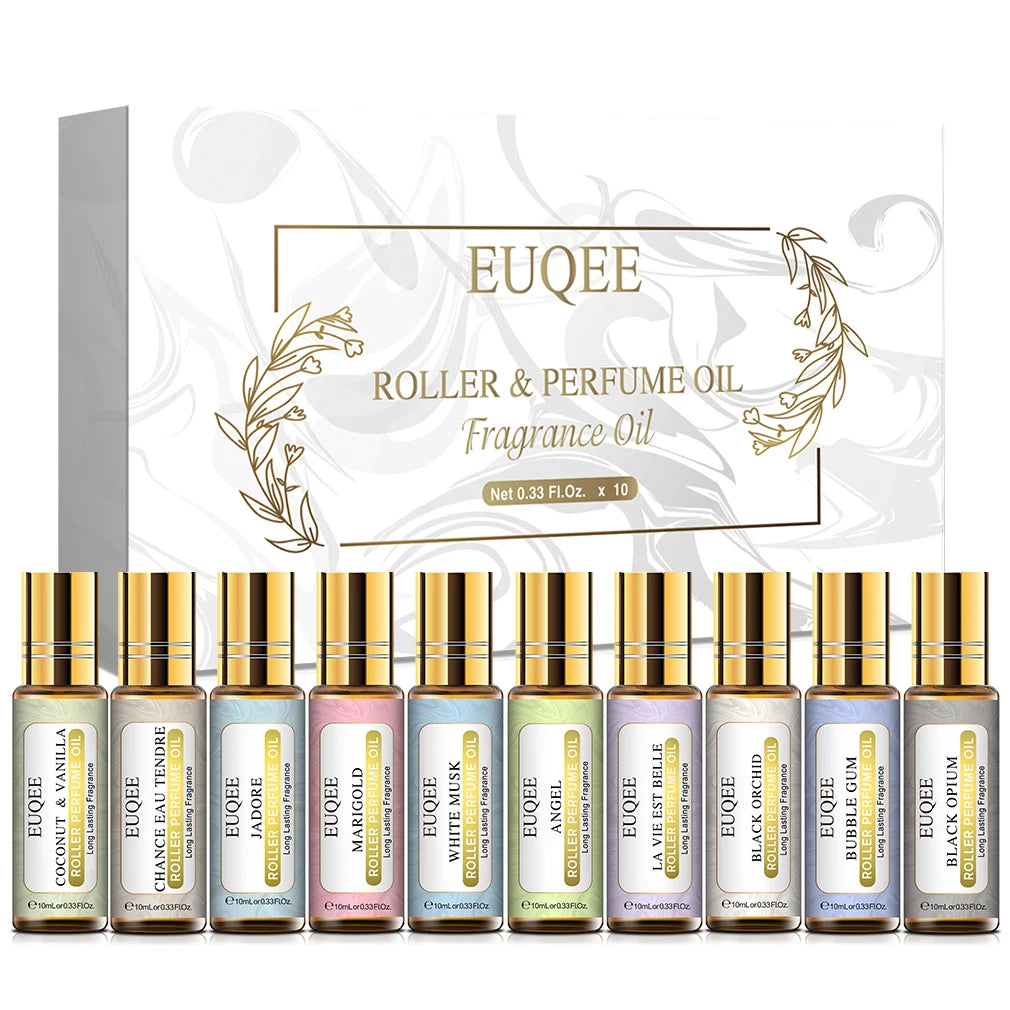 Women’s Roller Perfume Oil Gift Set - Transform Your Space with Luxurious Aromas