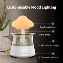 Load image into Gallery viewer, Rain Cloud Humidifier Diffuser with Aromatherapy &amp; Soothing Rain Sounds | LED Night Light
