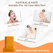 Load image into Gallery viewer, Kojic Acid Turmeric Handmade Skin Beauty Soap – Dark Spot Remover
