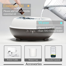 Load image into Gallery viewer, LED Aromatherapy Essential Oil Diffuser – Ultrasonic Cool Mist Humidifier with Remote Control
