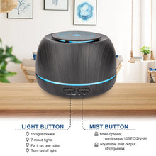 Load image into Gallery viewer, Premium Essential Oil Diffuser - Advanced 5-in-1 Humidifier Ultrasonic Cool Mist Diffuser (300ml)
