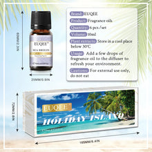 Load image into Gallery viewer, Holiday Island Fragrance Oils Gift Set - Tropical Aromatherapy Scents for the Perfect Holiday Vibe
