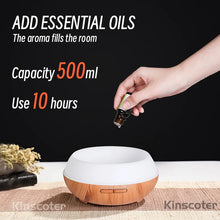 Load image into Gallery viewer, Ultrasonic Essential Oil Diffuser – Aromatherapy Air Humidifier
