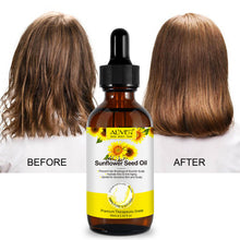 Load image into Gallery viewer, Aliver Sunflower Seed Oil - Cold Pressed Pure Unrefined Essential Oil for Face, Hair, and Skin Care (60ml)
