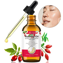 Load image into Gallery viewer, Aliver Cold Pressed Organic Rosehip Oil - 100% Pure Unrefined, Therapeutic Grade Oil for Hair Growth, Skin &amp; Nail Care, (60ml)
