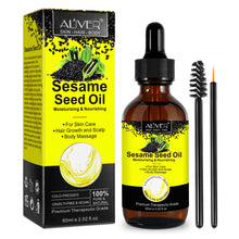 Load image into Gallery viewer, Aliver Black Sesame Seed Oil - 100% Pure, Cold-Pressed, Anti-Aging &amp; Hair Growth Essential Oil
