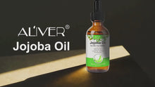 Load and play video in Gallery viewer, Aliver Jojoba Oil – 100% Pure Natural Cold-Pressed Hydration for Face Skin &amp; Hair
